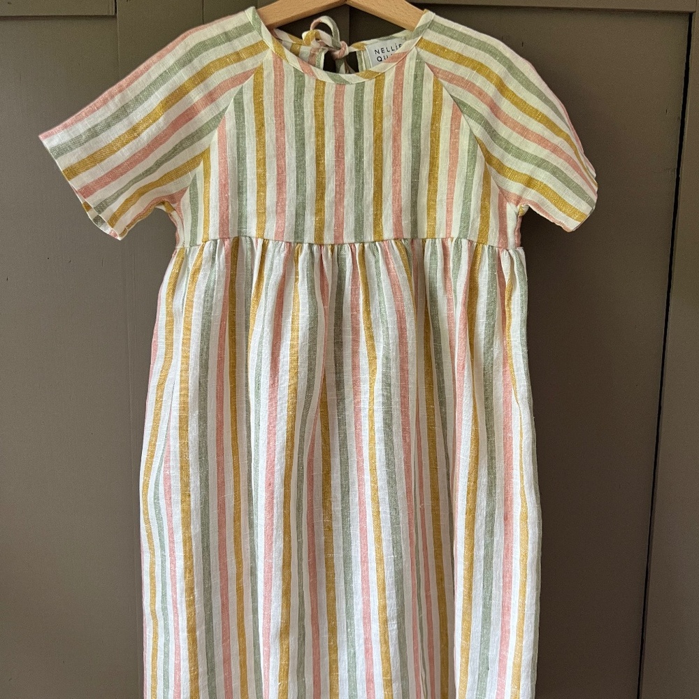 Nellie Quats linen hopscotch dress